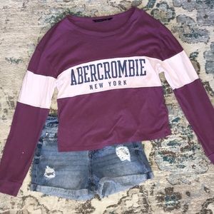 Abercrombie and Fitch long sleeve logo tee